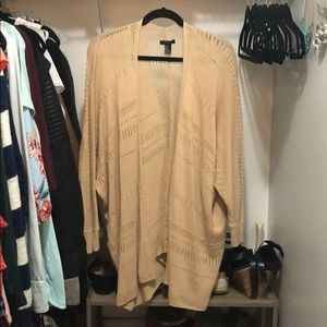 Oversized sweater cardigan dolman Sleeve Size M